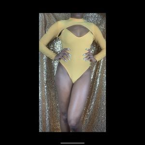 Fashion Nova mustard Leotard